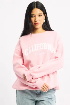 Pink Graphic Sweater Long Sleeve Festival wear Fashion Layering