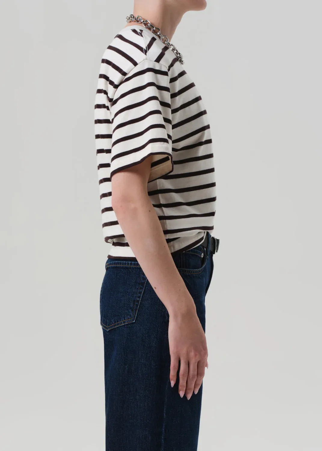 Goldie Stripe Tee EthicalProduction