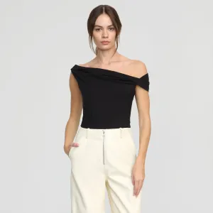 Trendy Vibe Mai Asymmetric Off-Shoulder Tee