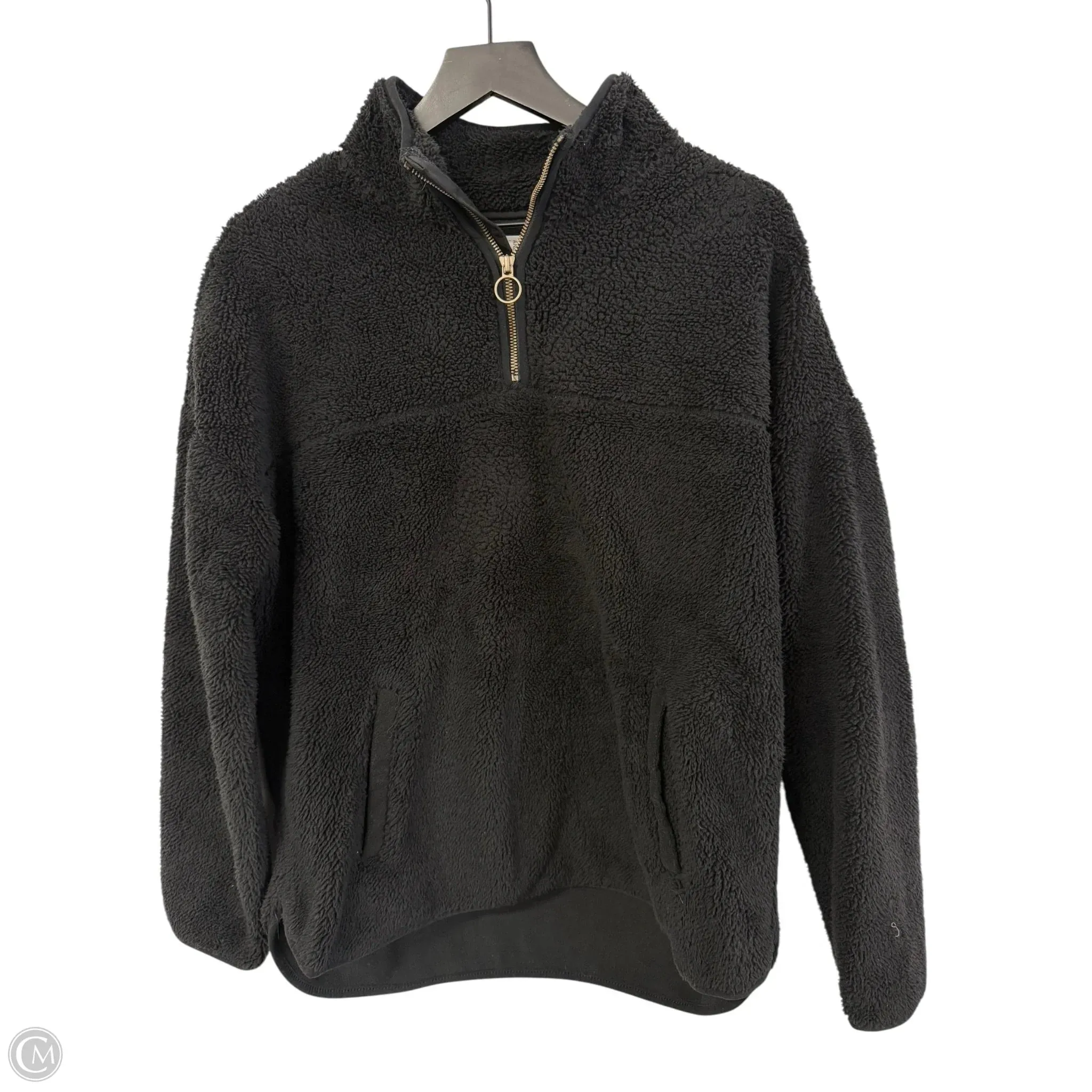 FrictionResistantEdges Tulle Soul Sweatshirt Collar By Time And Tru In Black, Size: M