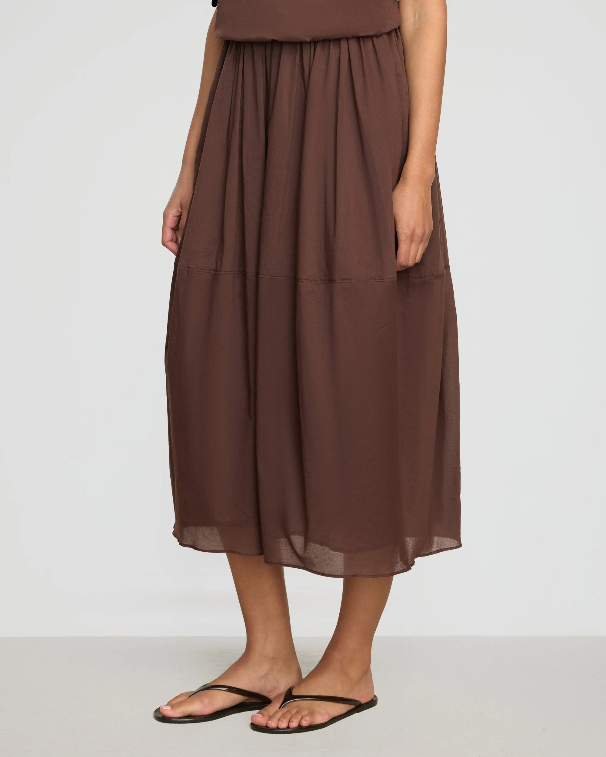 Cozy Pajama Pants Green Fit Volta Tiered Organic Cotton Dress