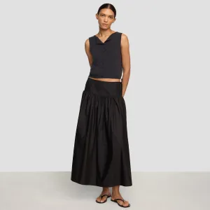 Bao Organic Cotton Drop-Waist Skirt Versatile Outfit