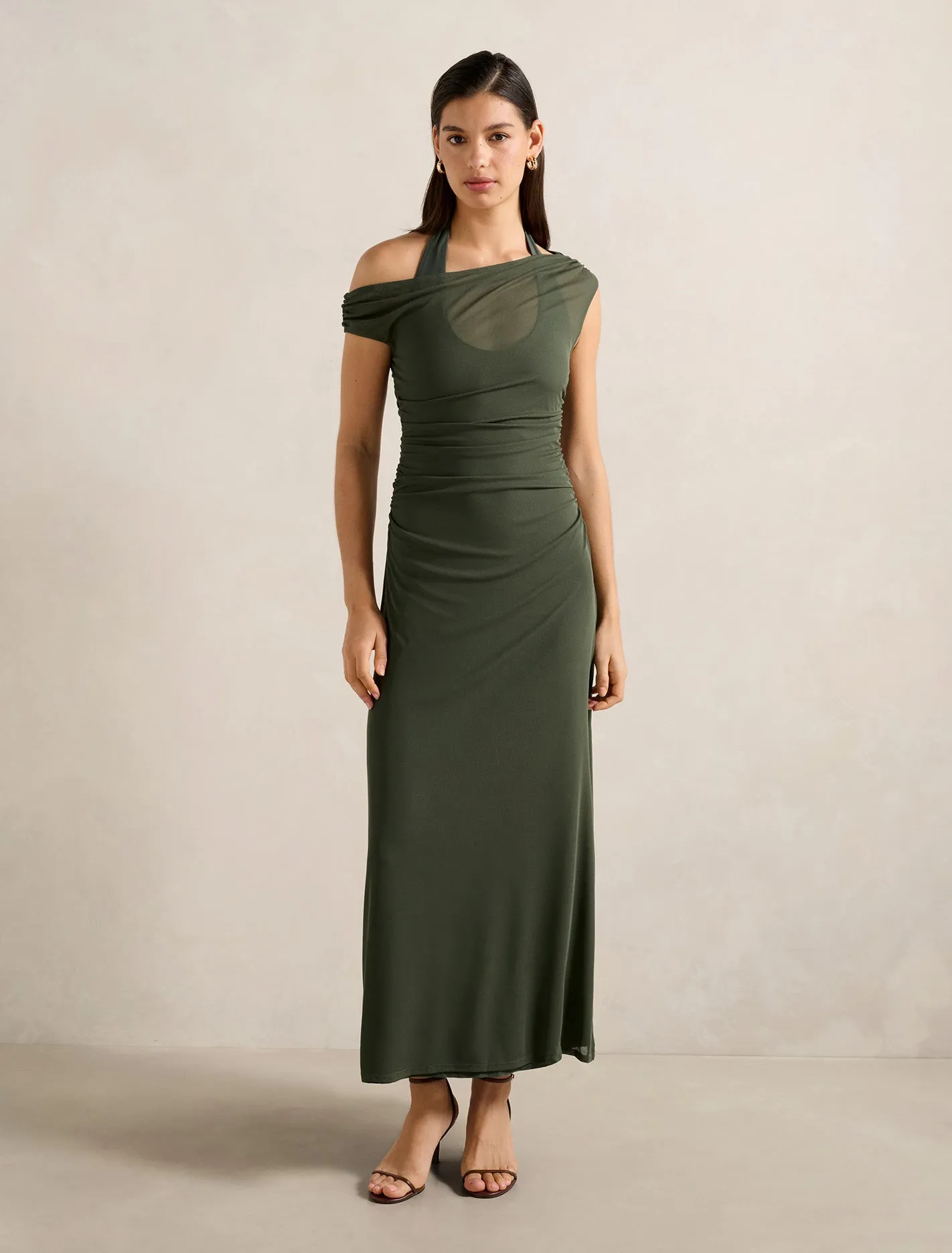 Sapphire Shine Brooklyn Layered Jersey Maxi Dress