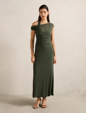 Sapphire Shine Brooklyn Layered Jersey Maxi Dress