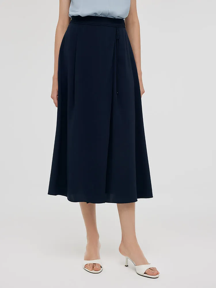 Contoured Waist Stylist Pick Triacetate A-Line Women Half Skirt