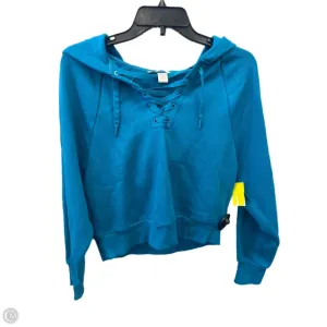 Tropical Glow Stylish Bottom Sweatshirt Hoodie By Victorias Secret In Blue, Size: S