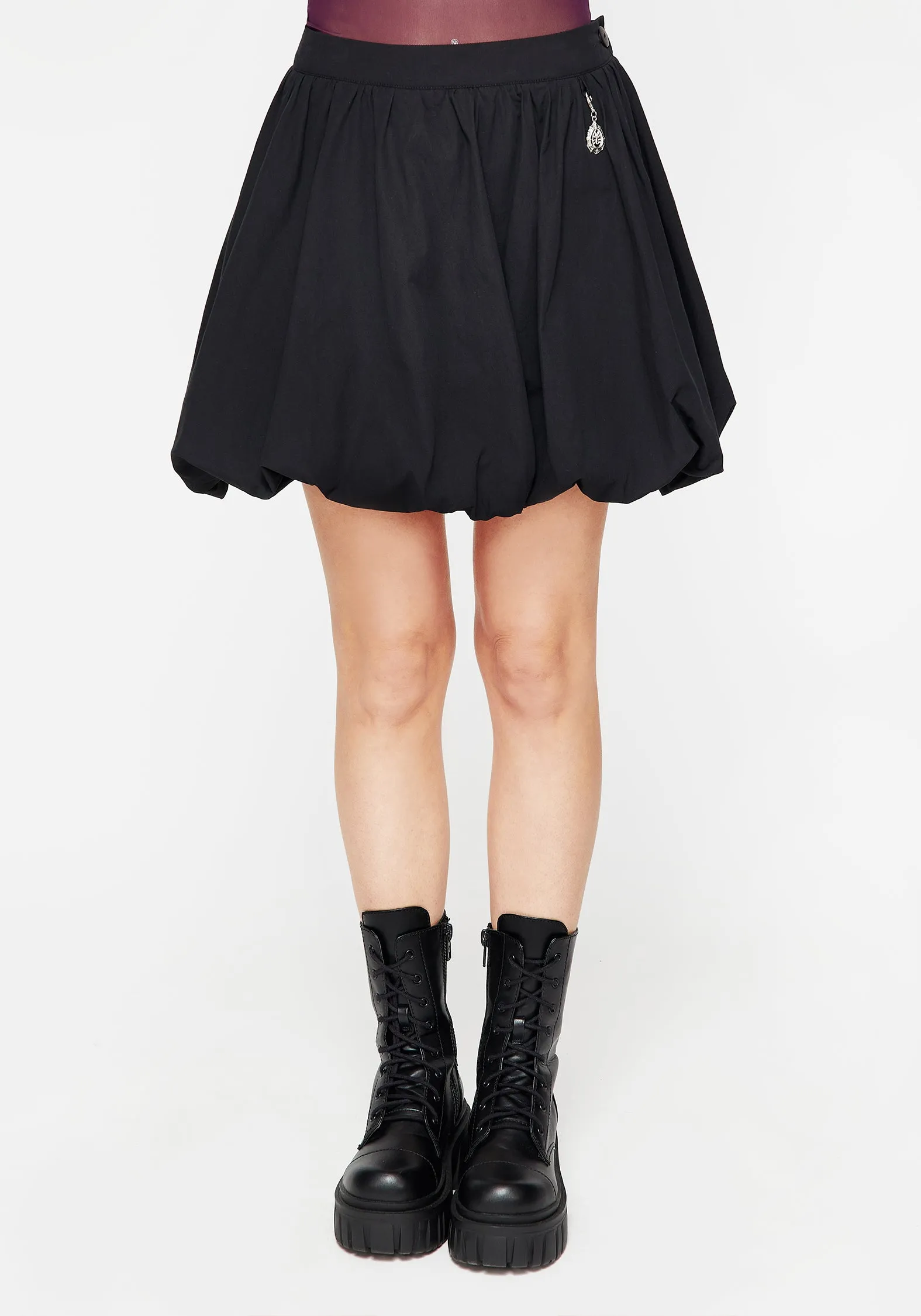 Fashion Forward Sharp Look Aranya Puff Micro Mini Skirt