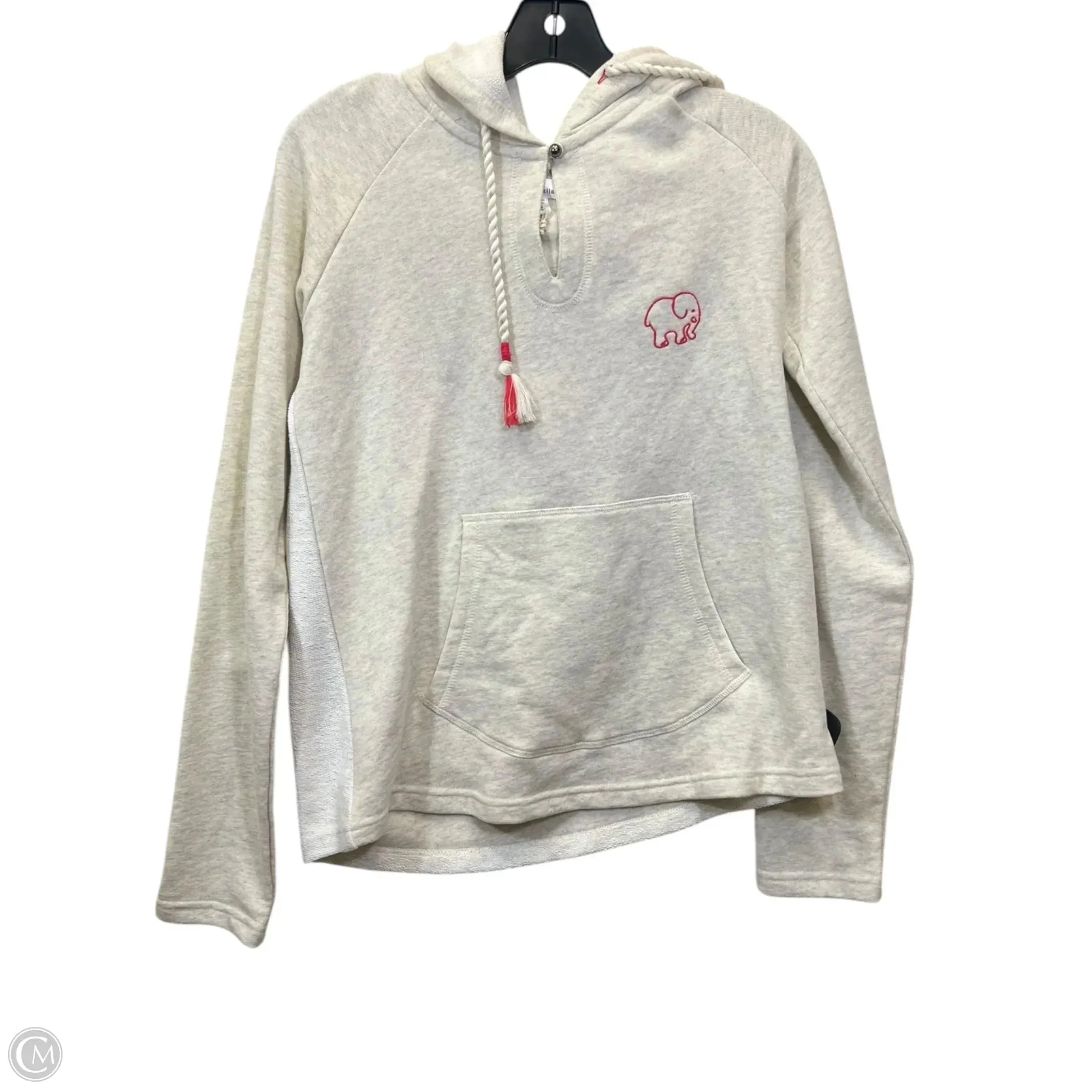 GridTexture Sweatshirt Hoodie By Ivory Ella In Grey, Size: S