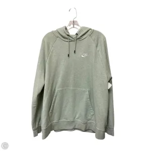 Sweatshirt Hoodie By Nike Apparel In Green, Size: 1x AbrasionResistantClothing