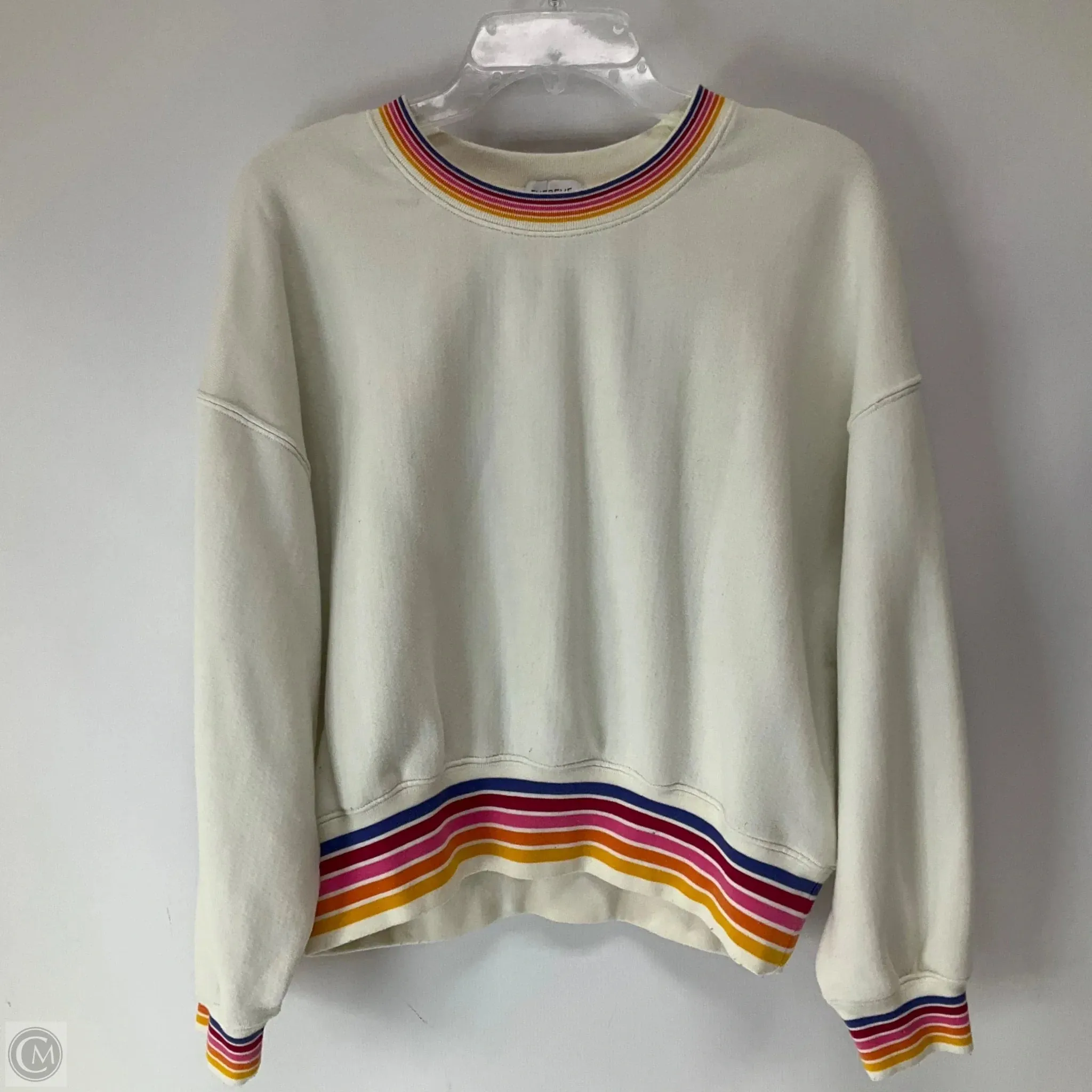 ZeroWasteProduction Strong Edge Sweatshirt Crewneck By Evereve In White, Size: Xs