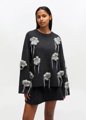 Flower Crochet Sweater Allergen Free Processing