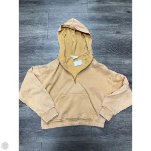 Fresh Glow Sweatshirt Hoodie By Hippie Rose In Gold, Size: Xs