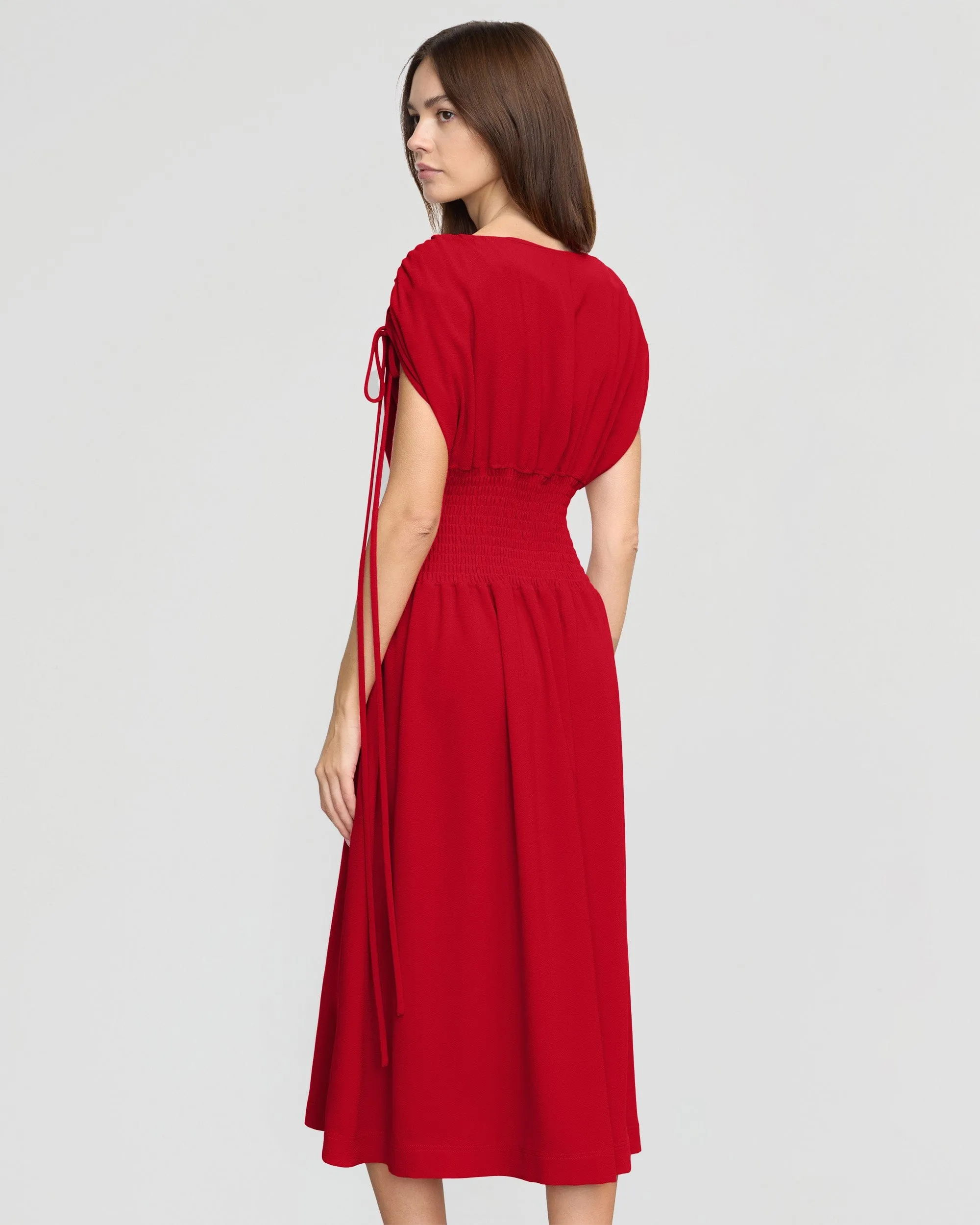 Ayumi Gathered-Shoulder Dress Creative Flow UniversalFit