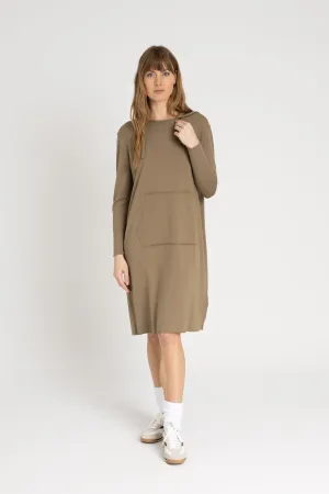 Green Drawstring Hoodie Dress Unique Cut