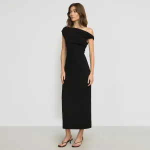 Smart Wear Iryna Asymmetric Off-Shoulder Dress