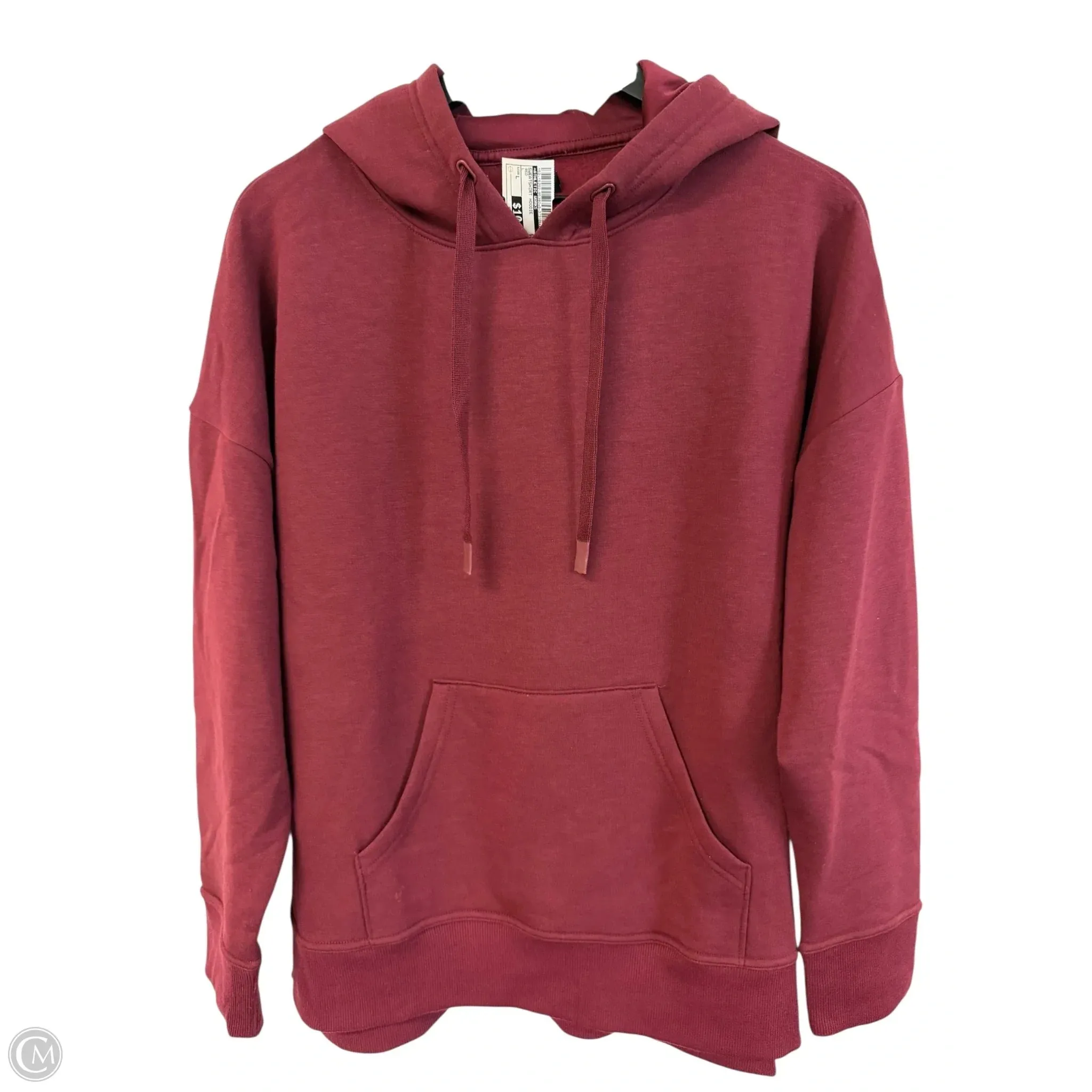 Street Wear Sweatshirt Hoodie By Athletic Works In Red, Size: L