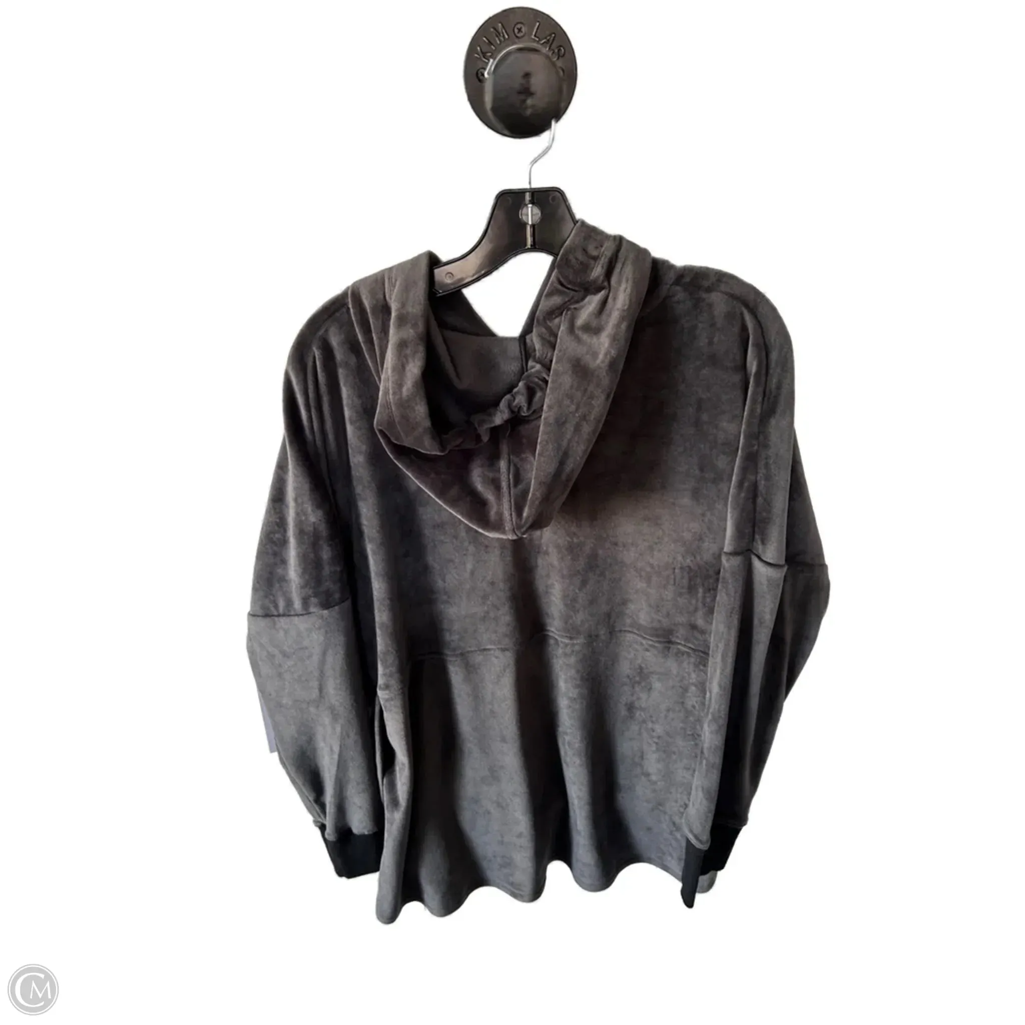 Flex Fit Star Light Sweatshirt Hoodie By Donna Karan In Grey, Size: S