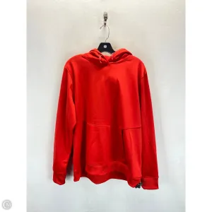 Athletic Sweatshirt Hoodie By Under Armour In Red, Size: Xl Team Edge Bride Side