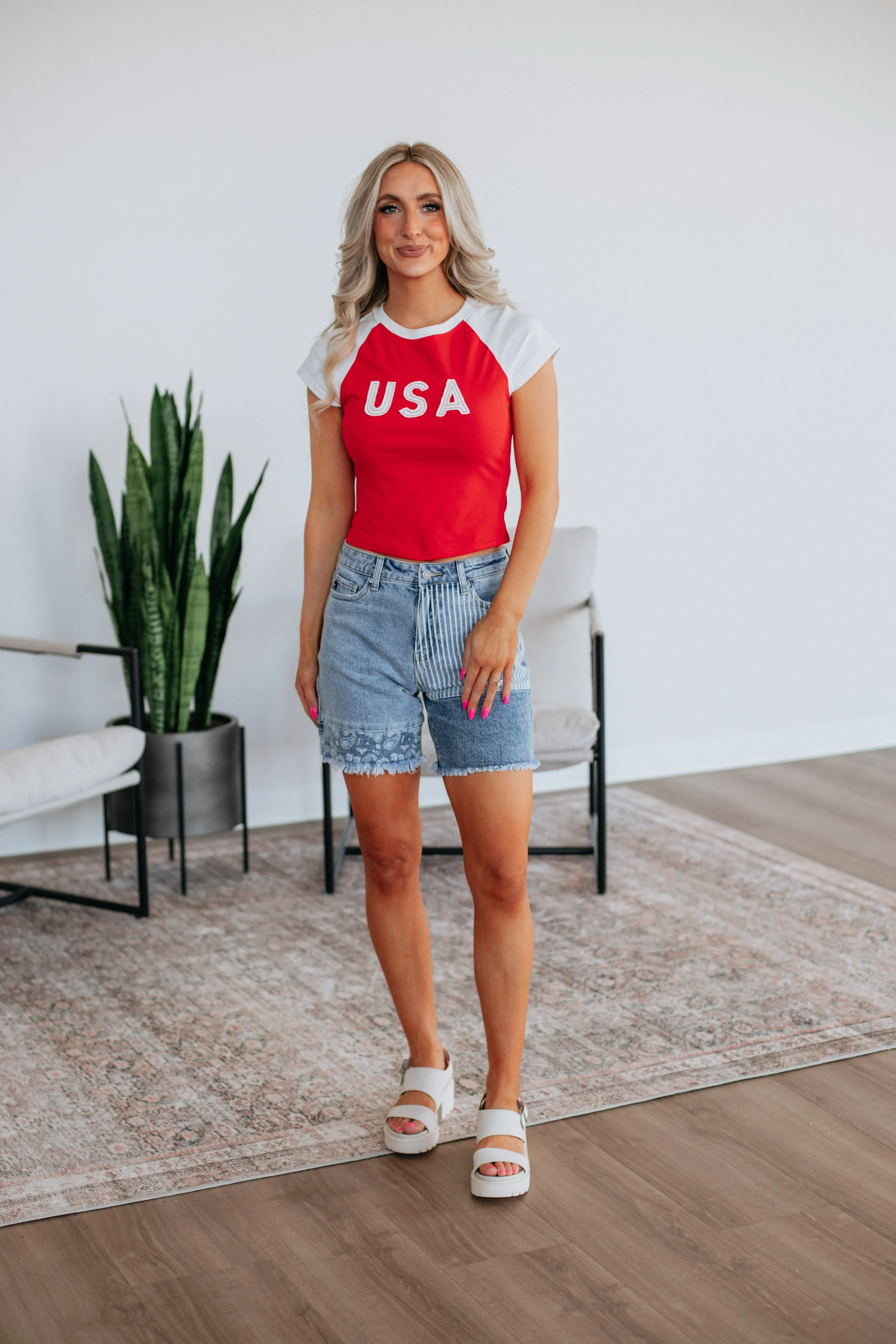 Team USA Tee - Cherry All-Season Comfort Wear