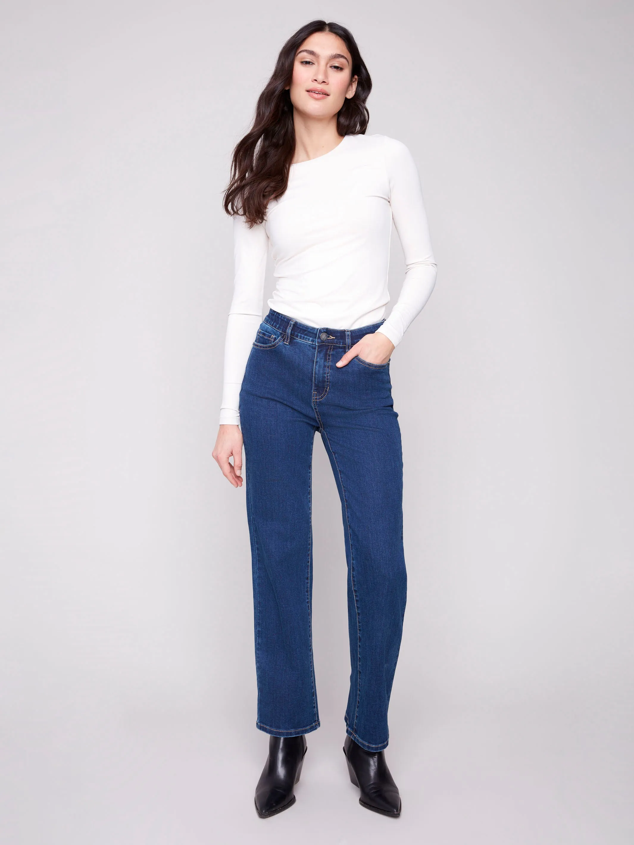 Bold Traveler Gear Charlotte Straight Leg Jeans - Indigo