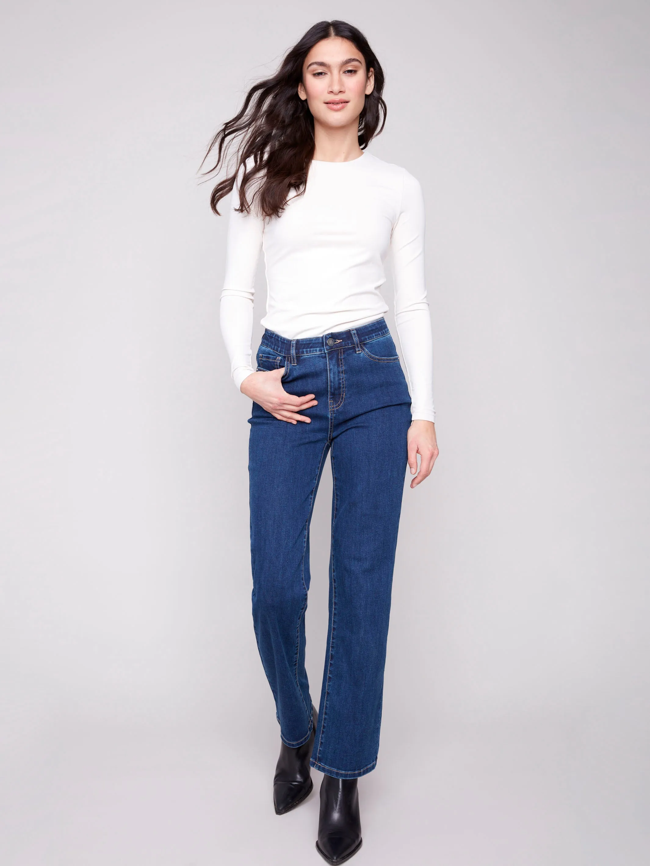 Smart Casual Charlotte Straight Leg Jeans - Indigo
