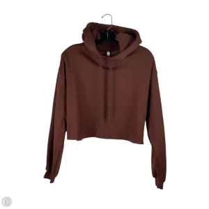 Athletic Sweatshirt Hoodie By Fabletics In Brown, Size: M NoRubEdging Busy Glow