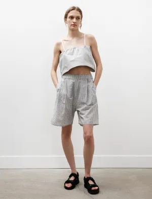 Lucy Shorts Grey Check stretchy design Outdoor Comfort