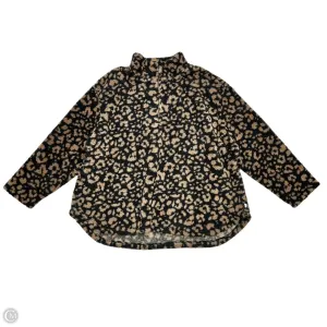 Sweatshirt Collar By Koolaburra By Ugg In Leopard Print, Size: 3x CompressionFreeCuffs Snow Ready