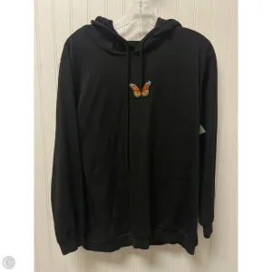 Sweatshirt Hoodie By Clothes Mentor In Black, Size: M Relaxed Style