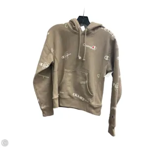 Stylish Layer Athletic Sweatshirt Hoodie By Champion In Beige, Size: Xs