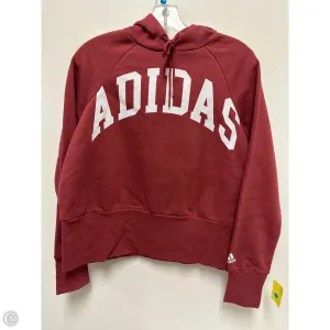 Functional Jacket Athletic Sweatshirt Crewneck By Adidas In Red, Size: S