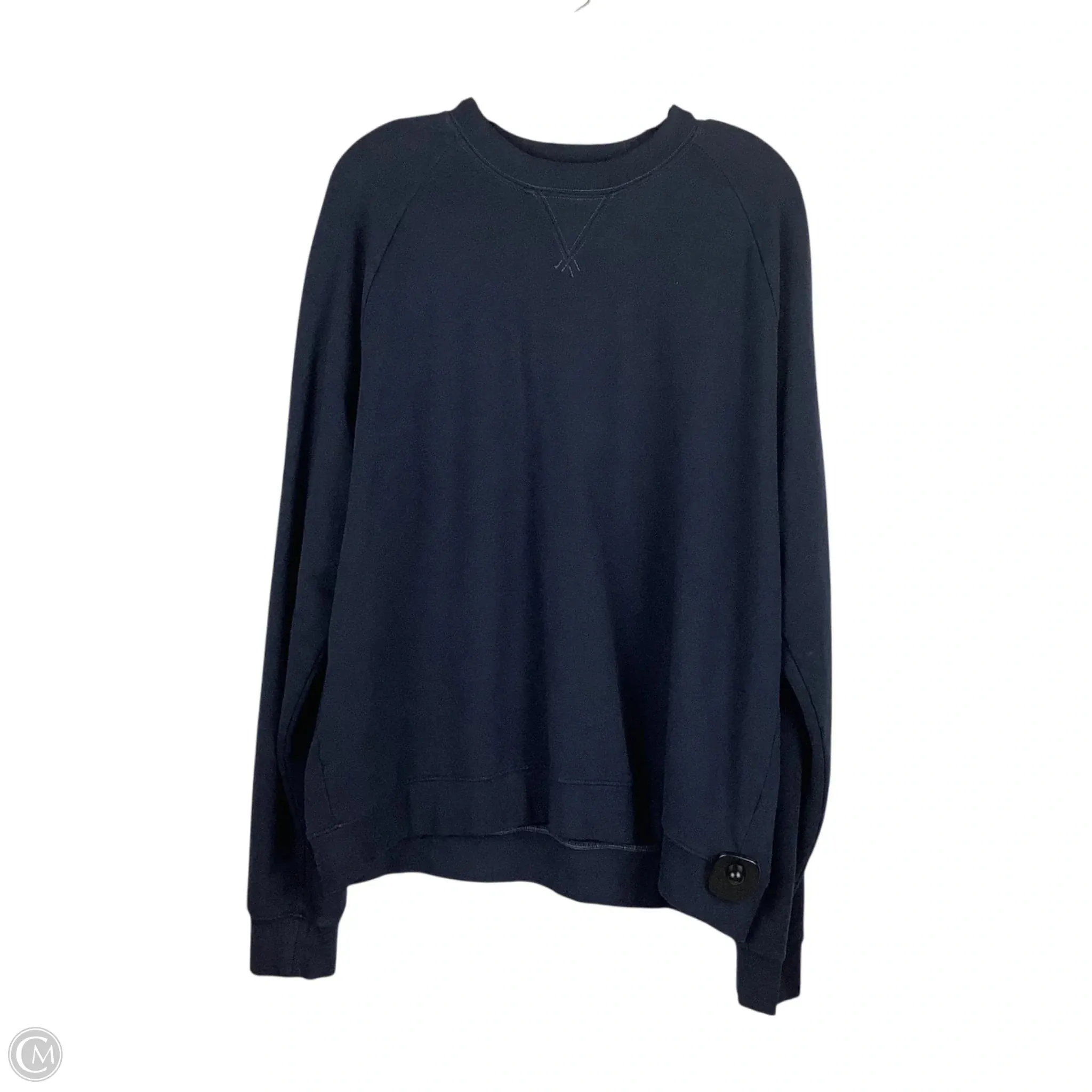Sweatshirt Crewneck By Clothes Mentor In Navy, Size: Xl NonRestrictiveSilhouette
