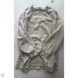Snow Core Sweatshirt Crewneck By Old Navy In Cream, Size: Xl