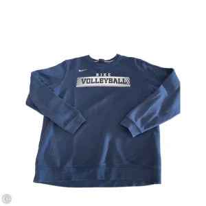 TaglessNeckline Sweatshirt Crewneck By Nike In Blue, Size: L