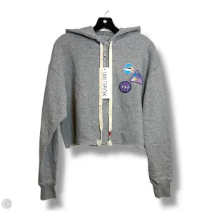 Silk Glow Sweatshirt Hoodie By Wildfox In Grey, Size: Xs