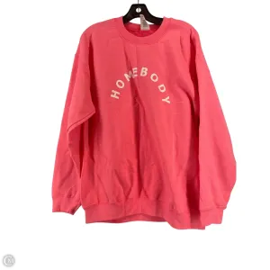 Sweatshirt Crewneck By Gildan In Pink, Size: L SmoothEdging
