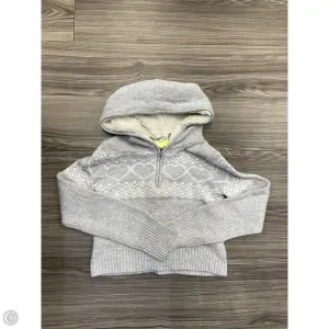 Breezy Comfort Chic Edge Sweatshirt Hoodie By No Boundaries In Grey & White, Size: M