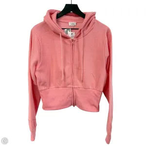 Sweatshirt Hoodie By Reflex In Pink, Size: L Warm Base
