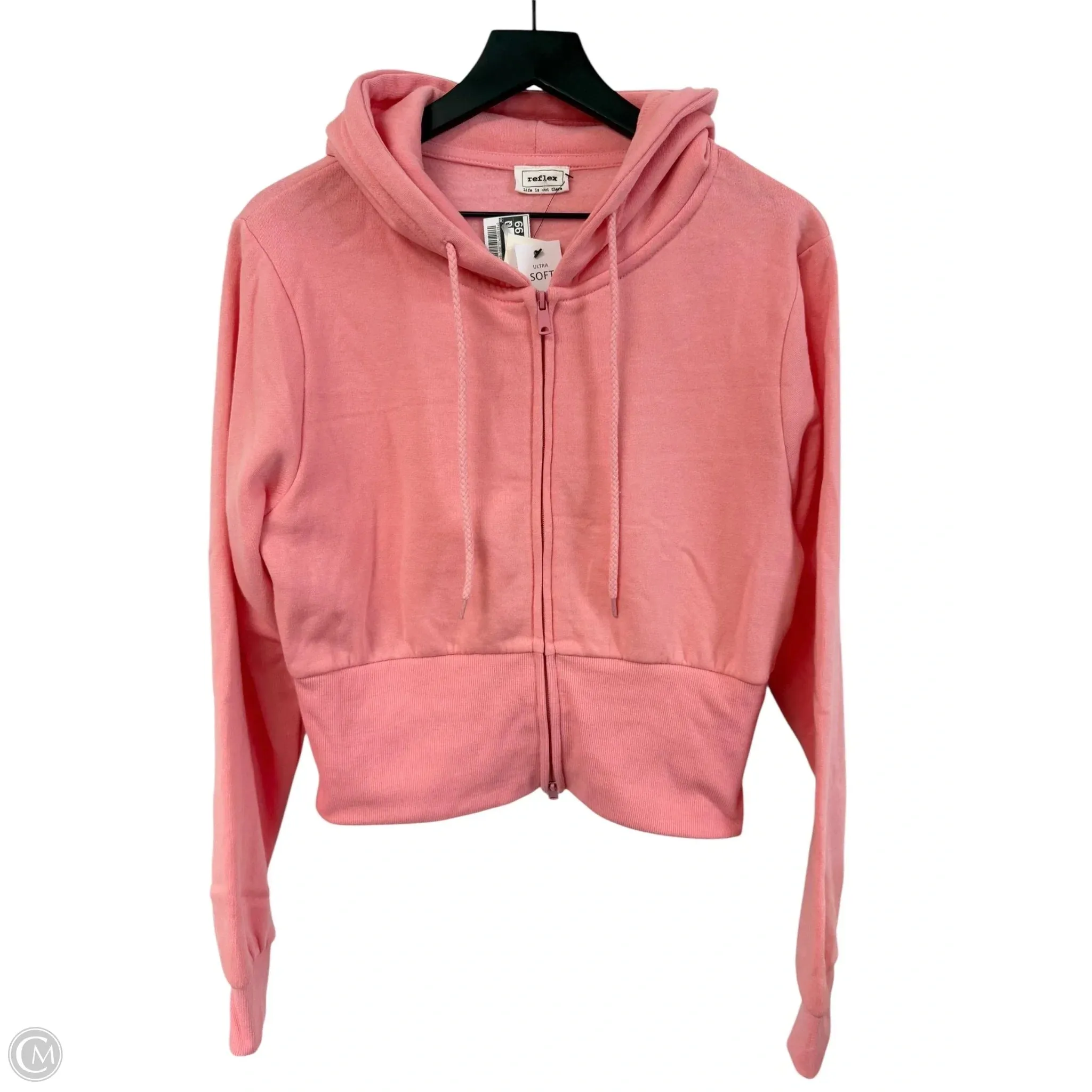 Sweatshirt Hoodie By Reflex In Pink, Size: L Warm Base