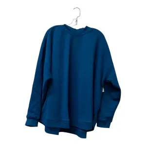 Work Wear Comfortable Wear Athletic Sweatshirt Crewneck By Tek Gear In Teal, Size:3X