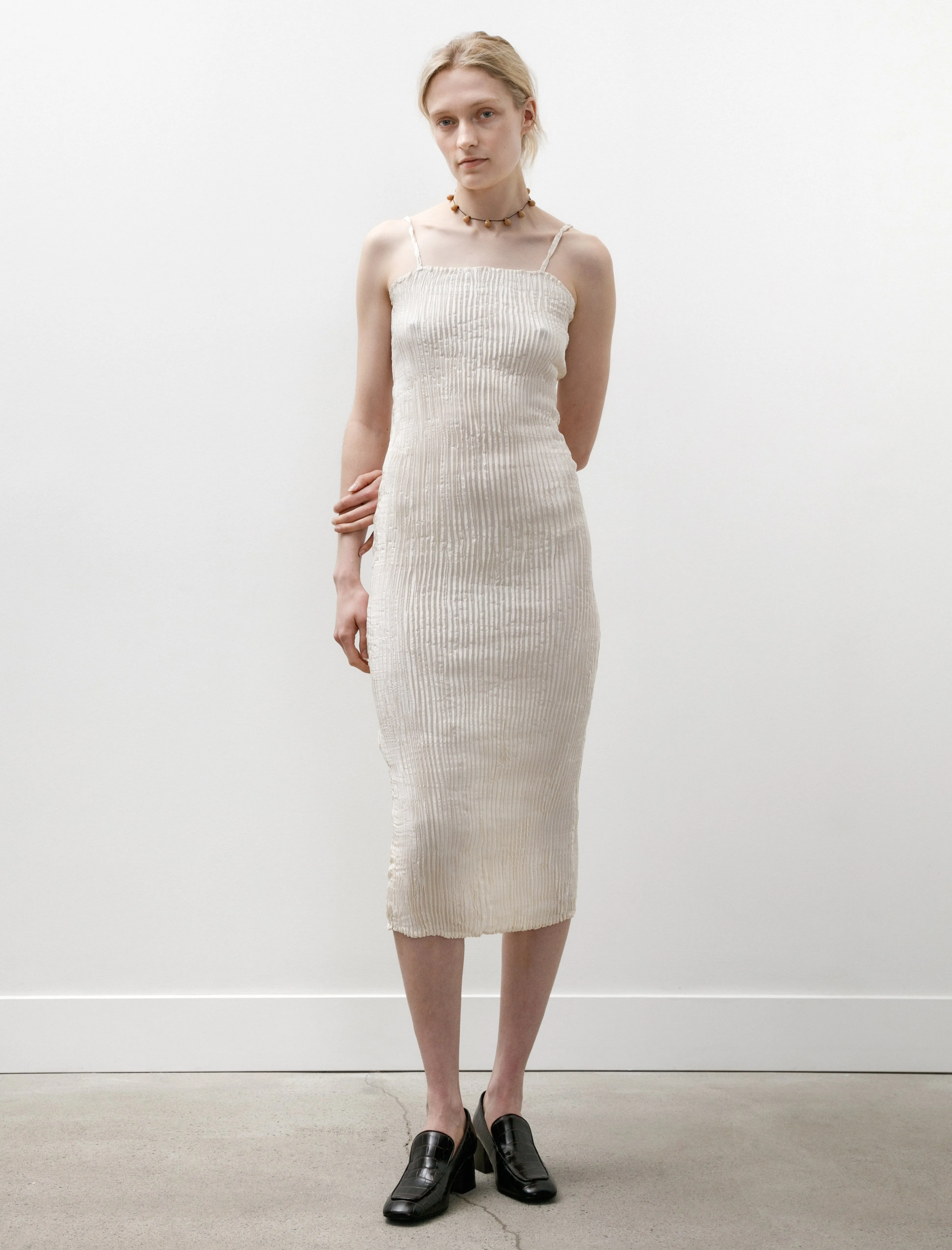 Pliss?? Silk Tube Long Dress Off White Lounge Gear Hero Mode