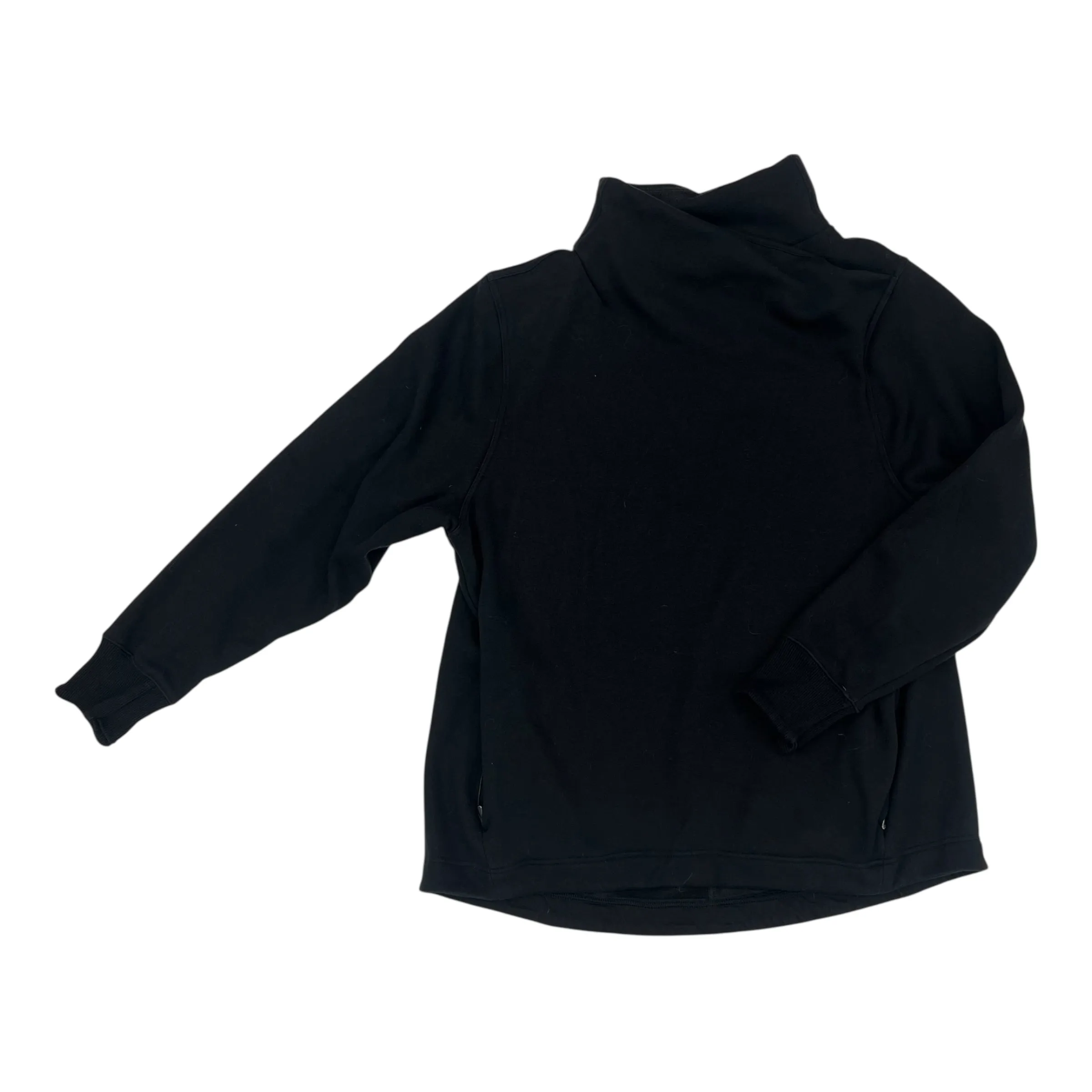 Vision Fit MatteFinishTexture Sweatshirt Collar By Athleta In Black, Size:Xl