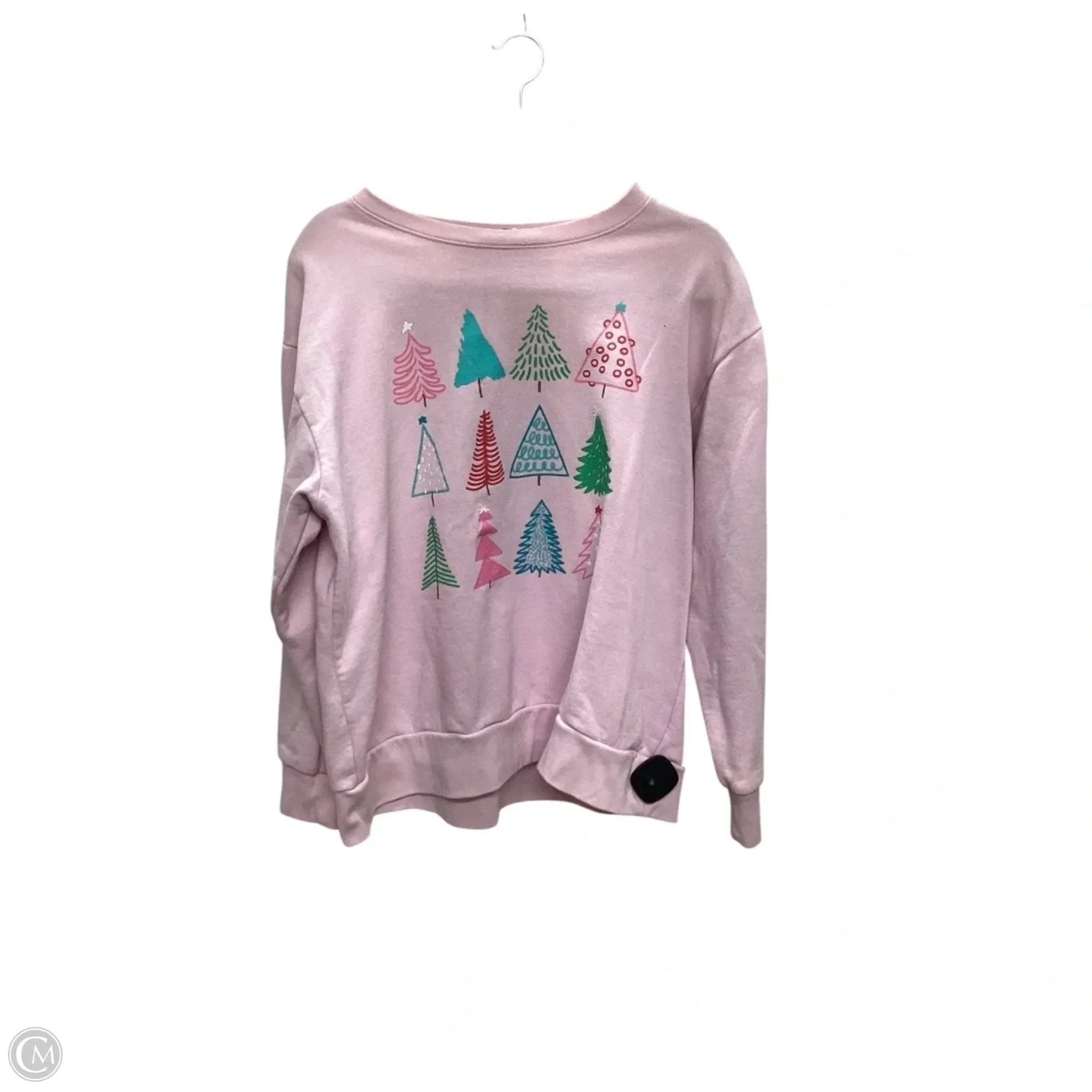 Sweatshirt Crewneck By Clothes Mentor In Pink, Size: L Warm Layers SmoothEdgeTrim