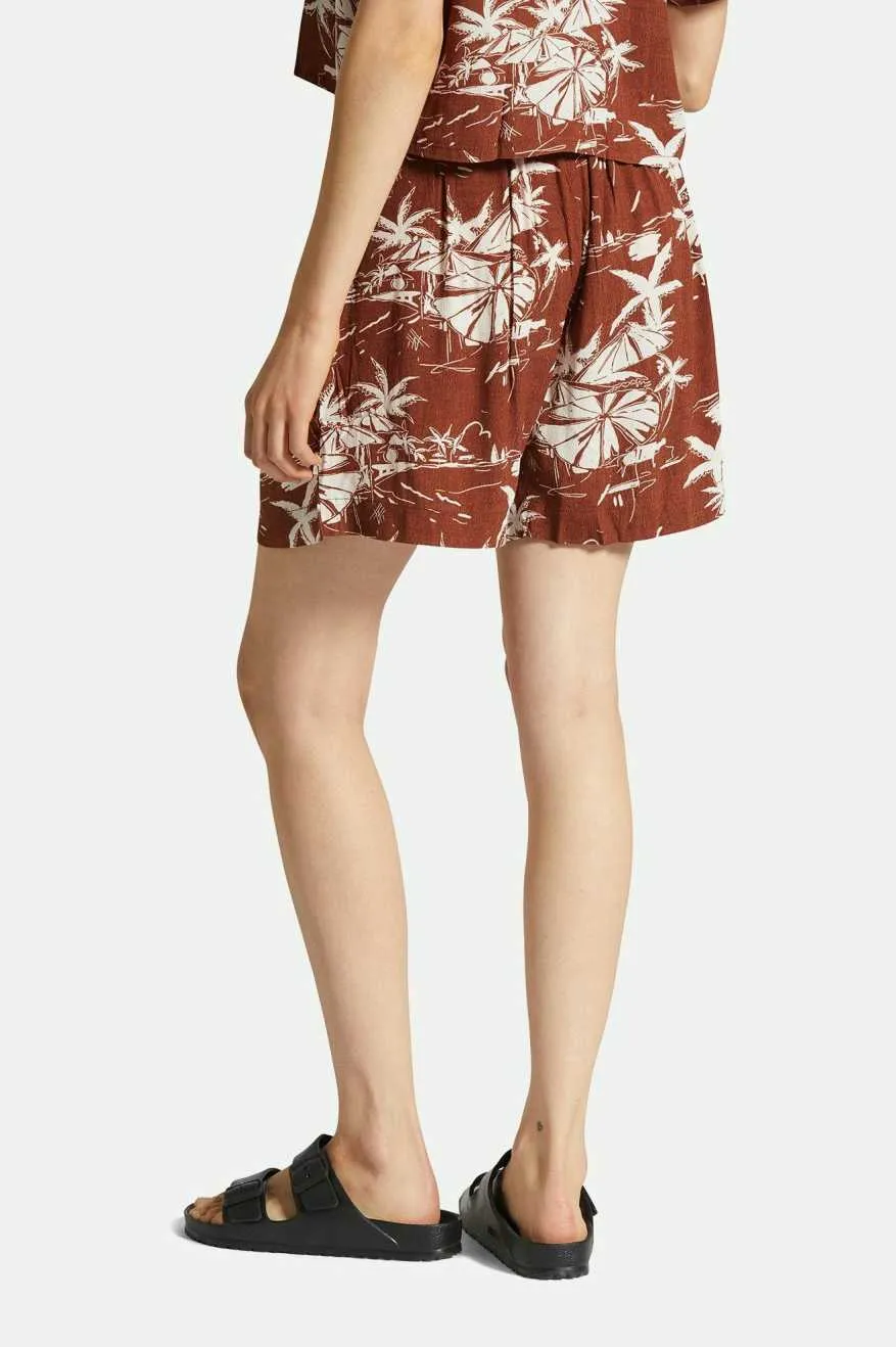 Riviera Short - Sepia Preppy look Easy Movement Fit