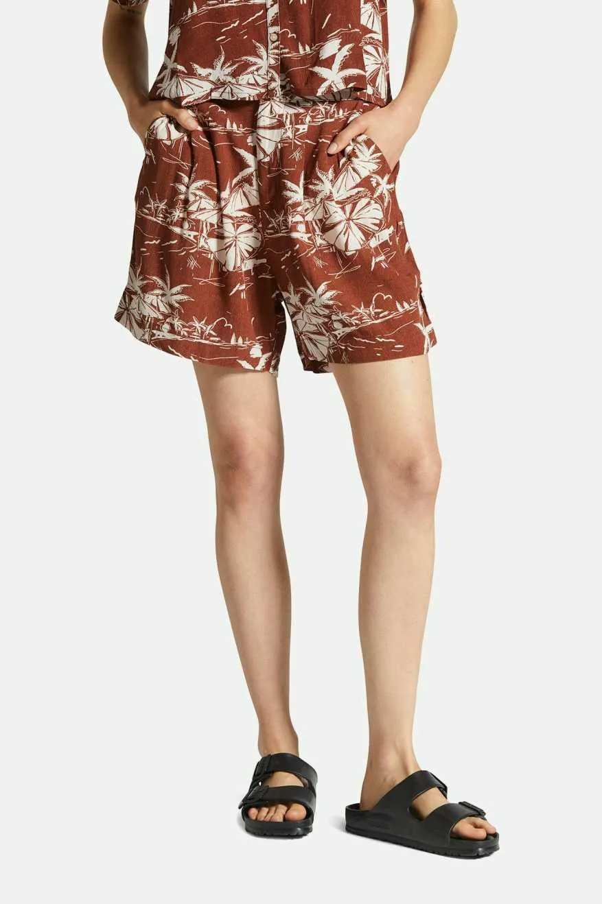 All Day Movement Fit Riviera Short - Sepia