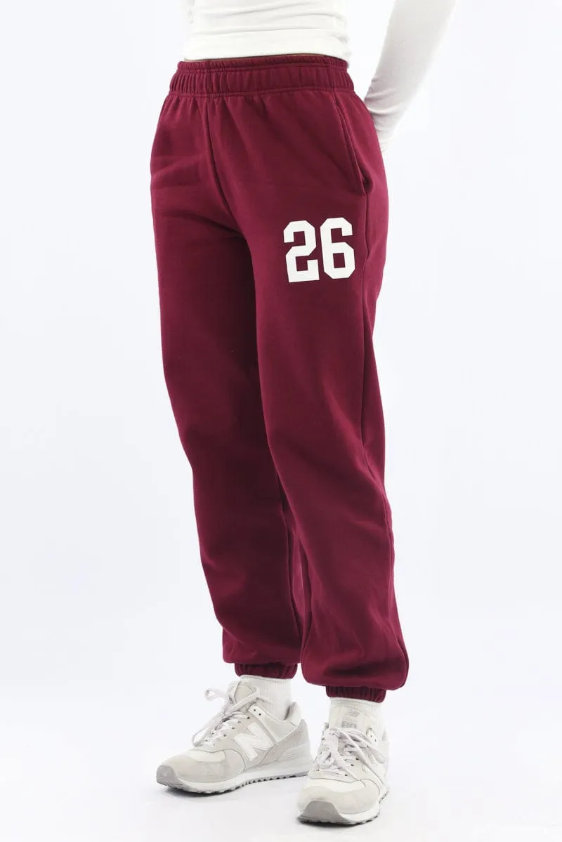 Red Track Pants Jogger StaticDissipativeFabric