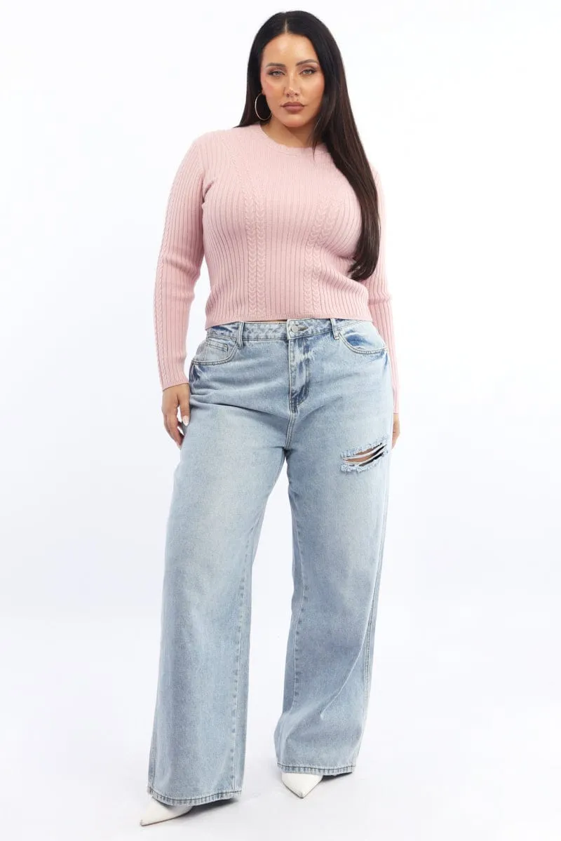Denim Wide Leg Jeans Mid Rise Minimalist Style Festival Outfit Loose elastic waistband