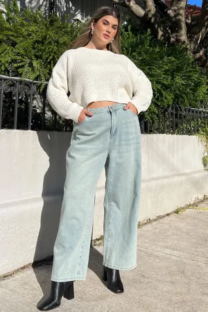 Denim Baggy Denim Jeans Durable Hardware Fit Focus