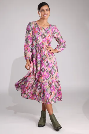 One-Piece Wear Desert Heat Dress | Pink Olive Diamonds | 6535B1