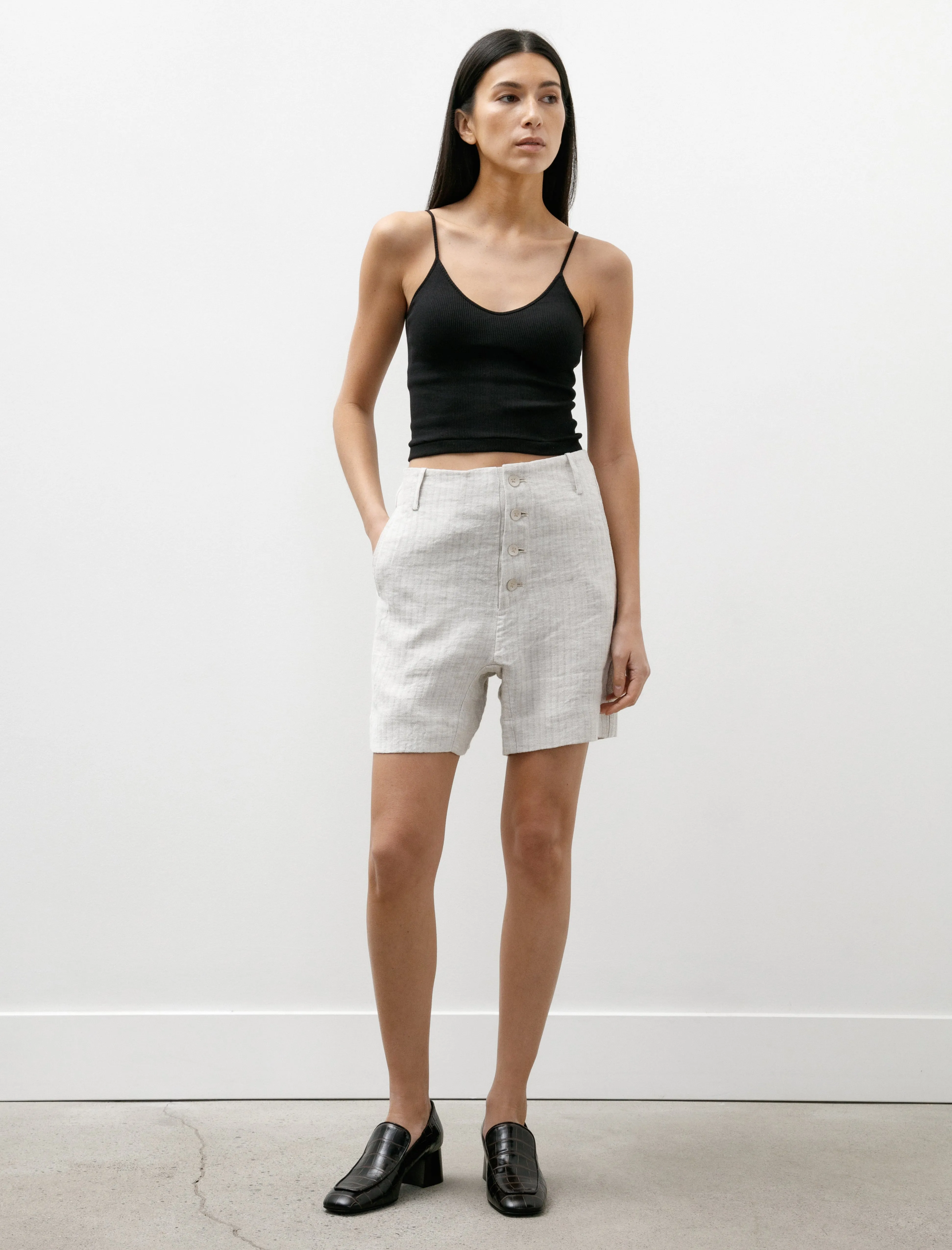Stain Repellent Treatment Summer Vibes Fishtail Short Oyster